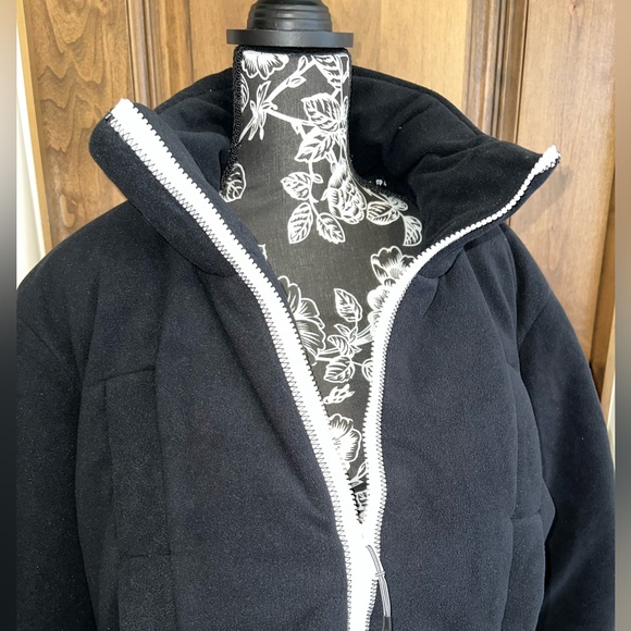 Free People Renegade Fleece Puffer. Black. Size Large. NWT - Picture 9 of 11